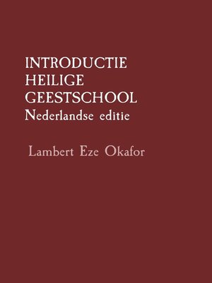 cover image of INTRODUCTIE HEILIGE GEESTSCHOOL  Nederlandse editie